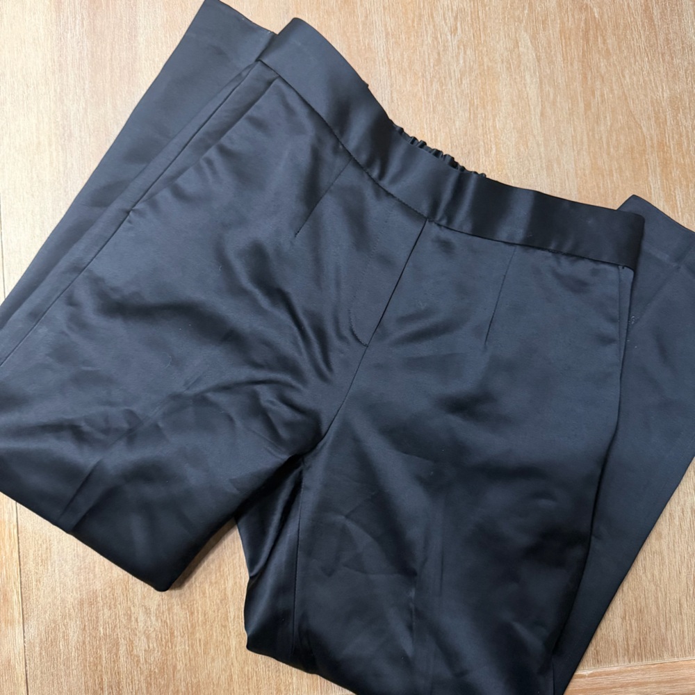 Aritizia Babaton Black Satin Pants 2